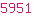 5951