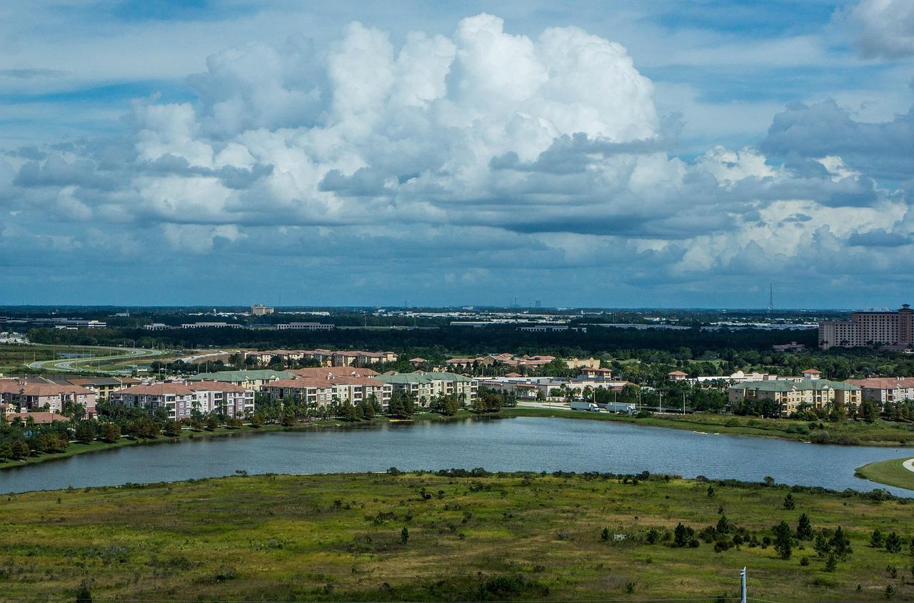 Orlando Florida landscape city buildings skyline urban architecture view