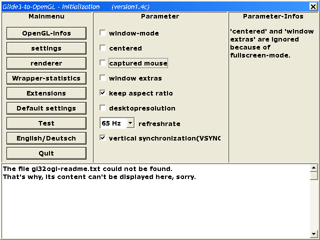 Glide Settings