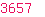 3657