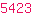 5423