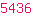 5436