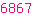 6867